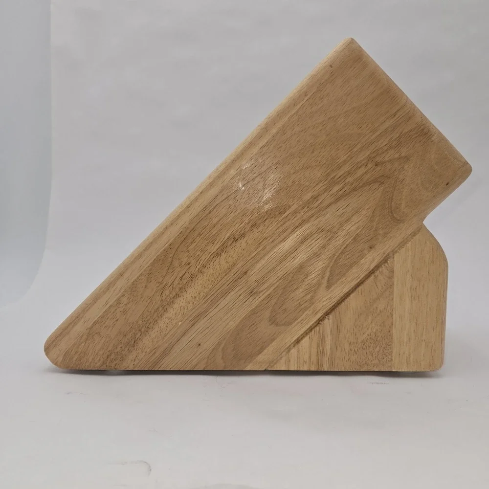 WÜSTHOF 17-Slot Wooden Knife Block Natural Wood Countertop Storage Holder German